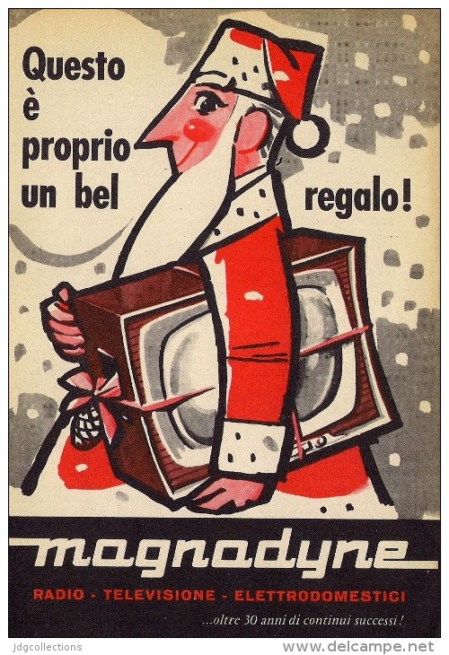 # MAGNADYNE TV TELEVISION ITALY 1950s Advert Pubblicità Publicitè Reklame Publicidad Radio TV Televisione - Televisión