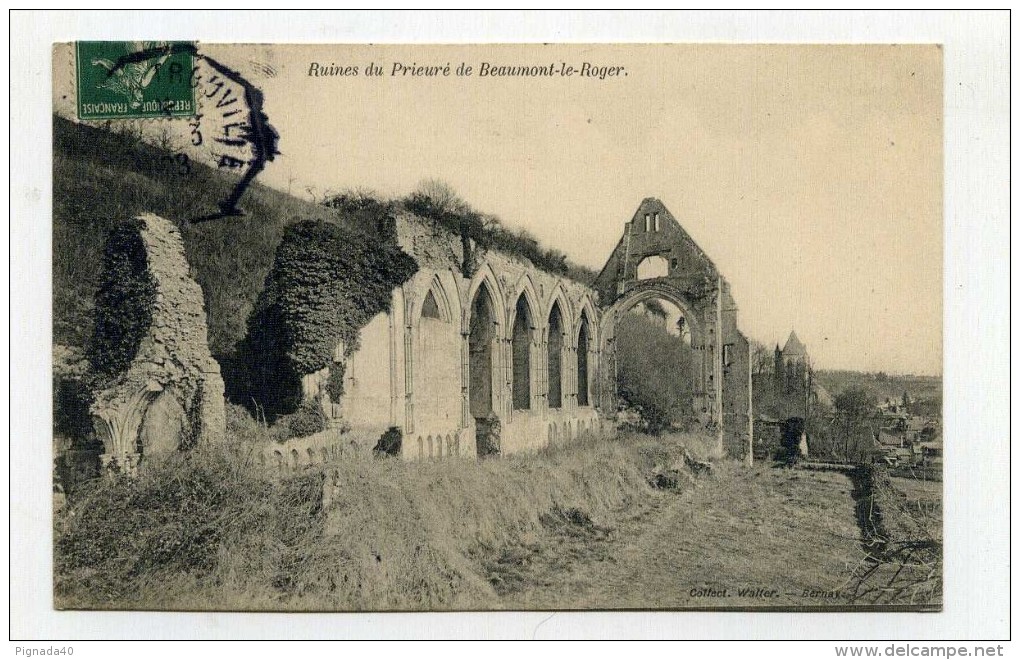 CP , 27 , BEAUMONT-le-ROGER , Ruines Du Prieuré - Beaumont-le-Roger