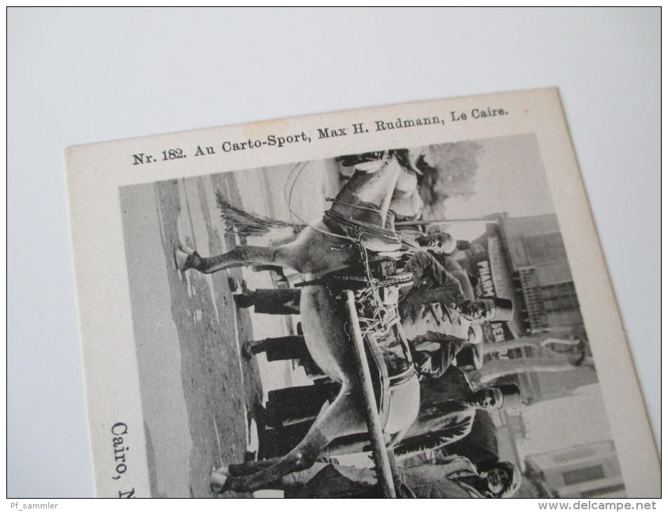 Postcard Cairo, Native Omnibus. Ägypten / Einheimische. Nr. 182. Au Carto-Sport, Max H. Rudmann, Le Caire - Kairo