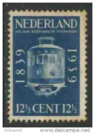 Nederland Netherlands Pays Bas 1939 Mi 335 * Electric Railcar / Elektrischer Schnelltriebwagenzug (1936) - Eisenbahn - Treinen