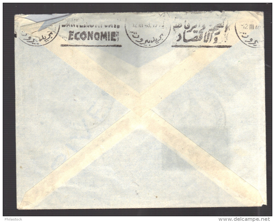 FRANCE 1948 N° 794 & PA 23 Obl. S/Lettre FDC Voyagée Pour Le Liban - ....-1949