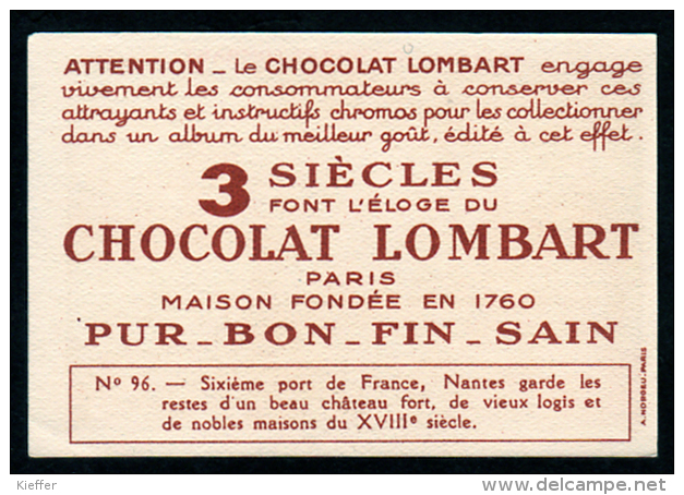 Chocolat LOMBART  N° 96 La Loire à Nantes - Lombart