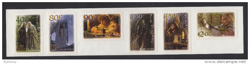 New Zealand MNH Scott #1761a Pane Of 6 Lord Of The Rings The Fellowship Of The Ring - Unused Stamps