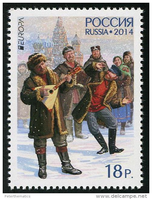 RUSSIA, 2014, MNH,EUROPA, MUSICAL INSTRUMENTS, 1v - 2014