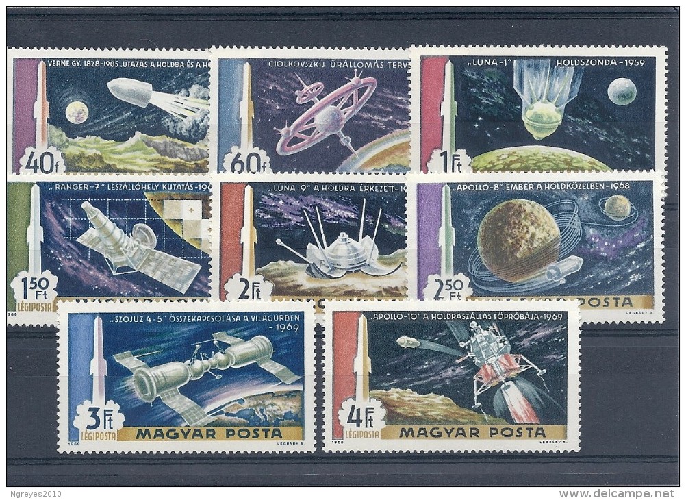 140013930  HUNGRIA  YVERT   AEREO  Nº  309/316  **/MNH - Unused Stamps