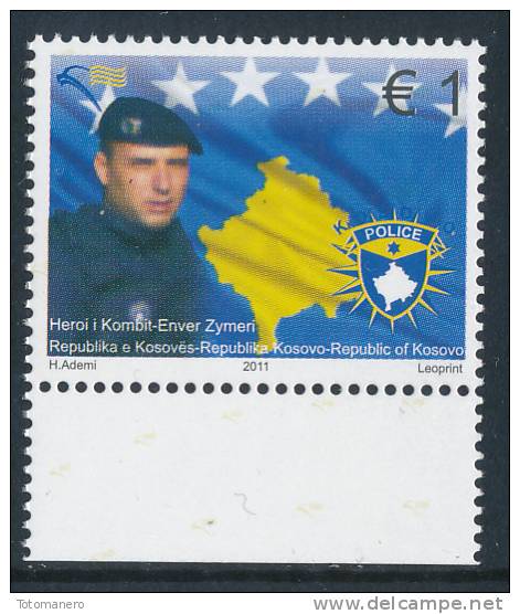 REPUBLIC OF KOSOVO 2011, National Hero- Enver Zymeri** - Kosovo