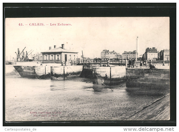 CPA Calais, Les Ecluses - Calais