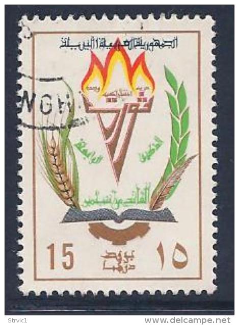 Libya, Scott # 511 Used Torch, Grain, 1973 - Libia