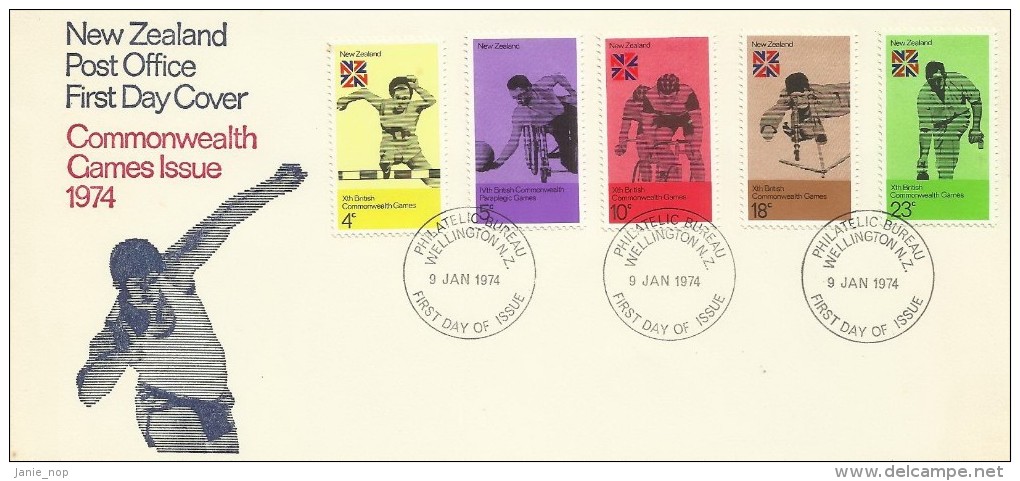 New Zealand 1974 Commonwealth Games FDC - FDC