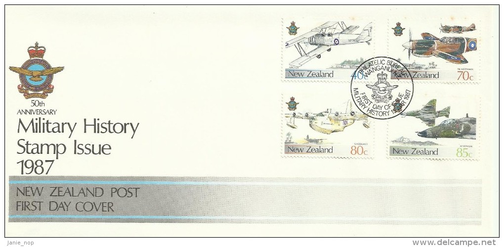 New Zealand 1987 Military History FDC - FDC