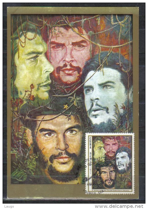 Cuba Maxicard Guerilla Heroes , Che Guevarra 1977 RARE - Cartes-maximum