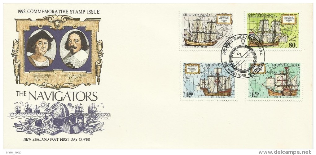 New Zealand 1992 The Navigators FDC - FDC