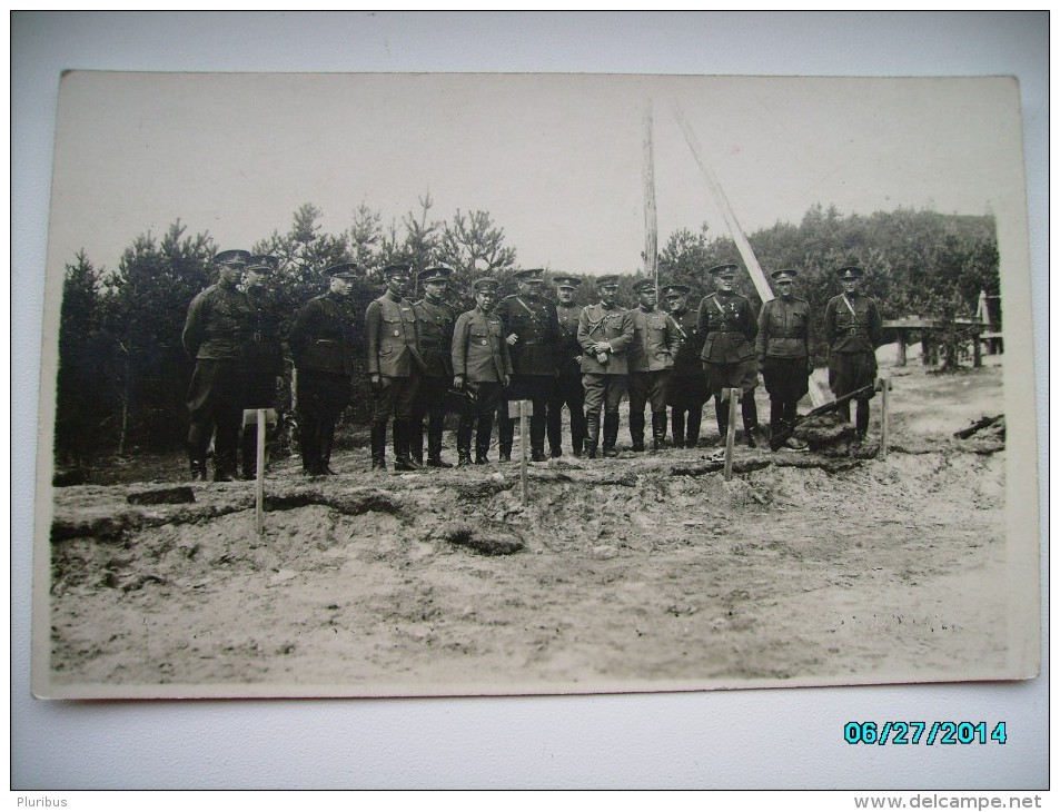 JAPAN  HIGH OFFICERS IN ESTONIA 1930s ,  OLD POSTCARD, O - Manovre