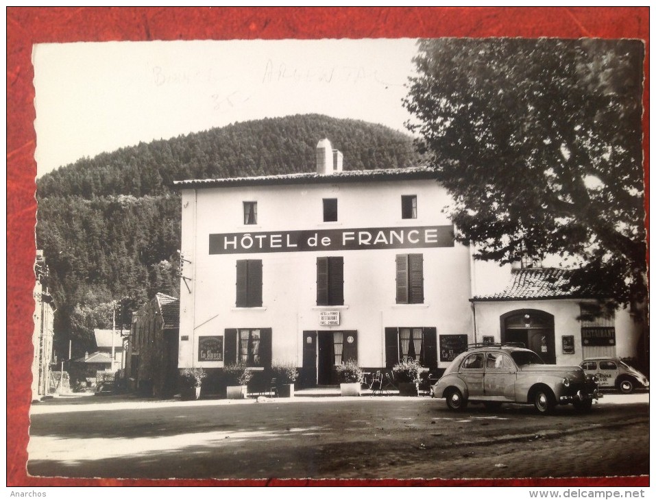 42 Loire CPM BOURG ARGENTAL Peugeot 203 Et Hotel De France - Bourg Argental