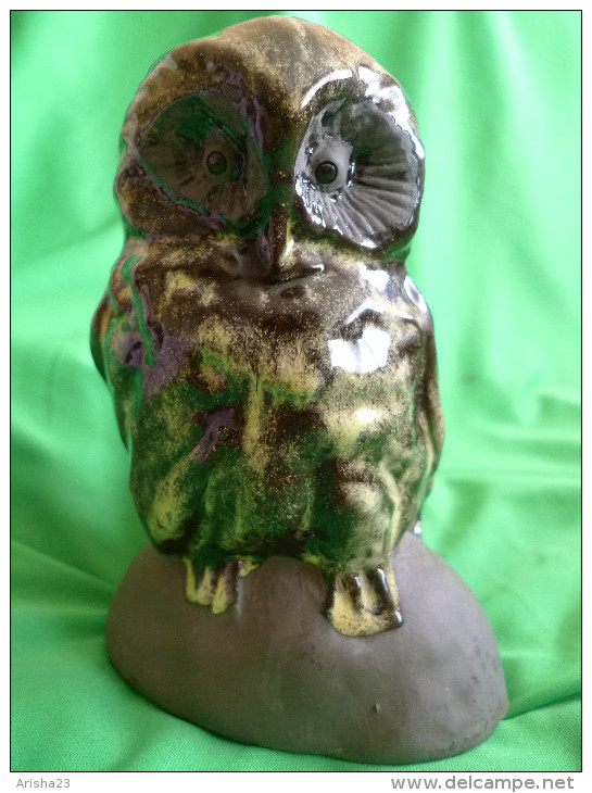 Vintage Scandinavia Sweden Jie Erik Engqvist Retro Ceramic Figurine OWL Bird Svensk Pottery - Other & Unclassified