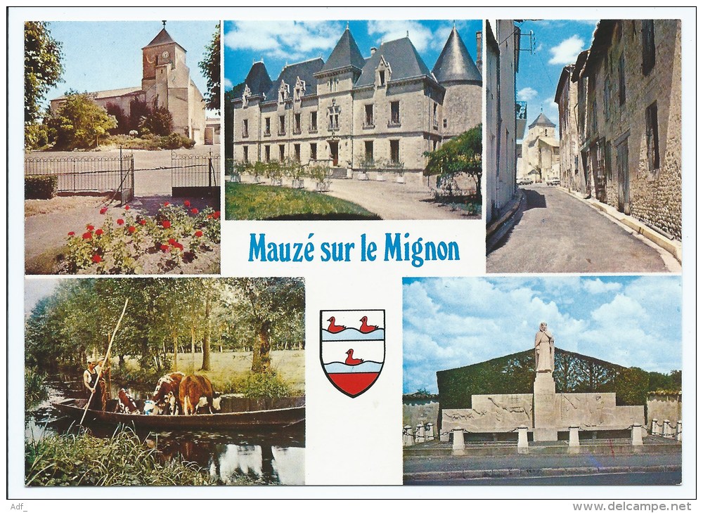 Lin@ CP MULTIVUES MAUZE SUR LE MIGNON, DEUX SEVRES 79 - Mauze Sur Le Mignon