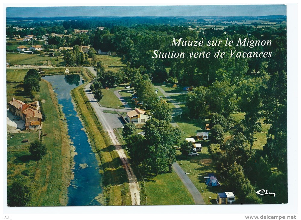 Lin@ CP MAUZE SUR LE MIGNON, VUE AERIENNE SUR LE CAMPING, DEUX SEVRES 79 - Mauze Sur Le Mignon