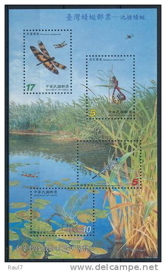 TAIWAN 2002 - Faune, Insectes,  Libellules - BF Neuf // Mnh - Blocs-feuillets