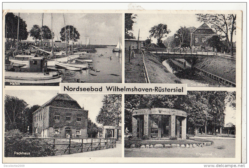 BF17373 Nordseebad Wilhelmshaven Rustersiel Ship Germany  Front/back Image - Wilhelmshaven