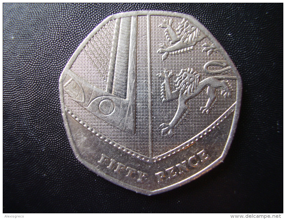 Great Britain 2008  50 PENCE COMPOSITE DESIGN  Used In  GOOD CONDITION. - 50 Pence
