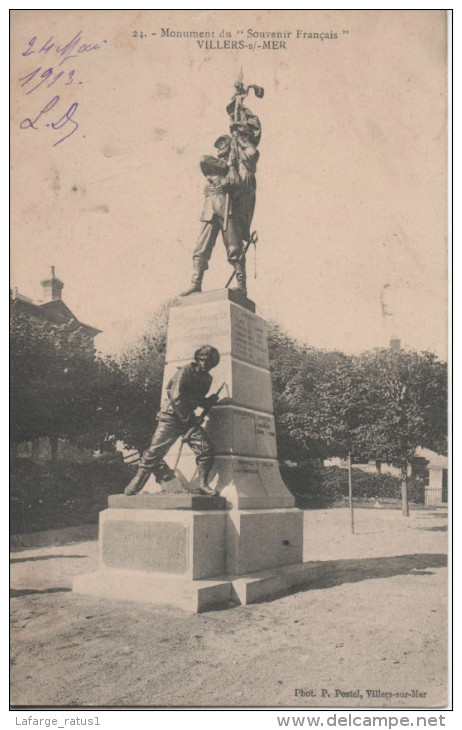 VILLERS SUR MER MONUMENT DU SOUVENIR FRANCAIS - Villers Sur Mer