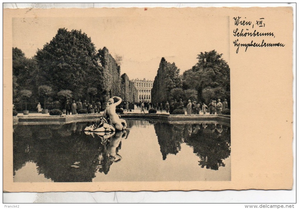 Autriche. Vienne. Schonbrunn. Carte Photo - Castello Di Schönbrunn