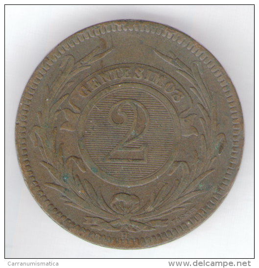 URUGUAY 2 CENTESIMOS 1869 - Uruguay