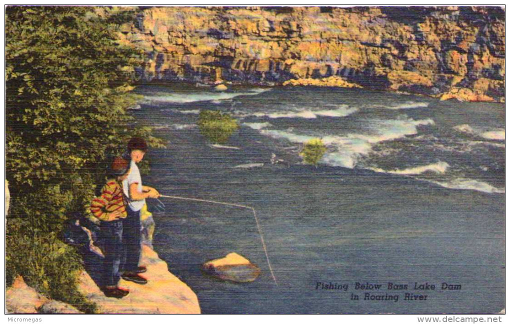 Fishing Below Bass Lake Dam In Roaring River - Autres & Non Classés