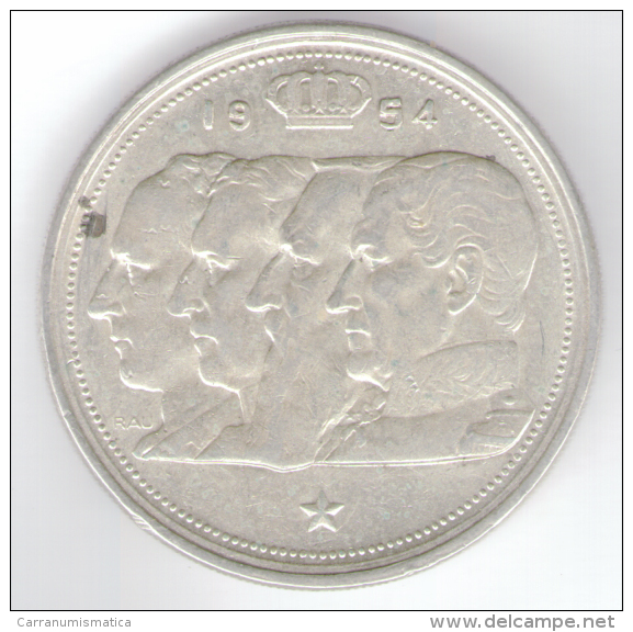 BELGIO 100 FRANCS 1954 AG SILVER - 100 Francs