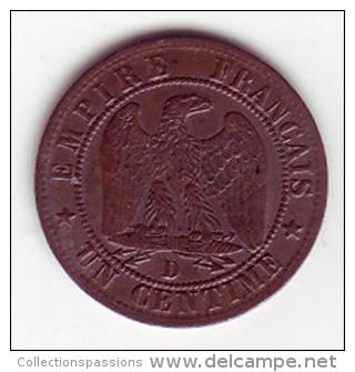 Napoléon III Tête Nue. 1 Centime 1857 D . RARE - - 1 Centime