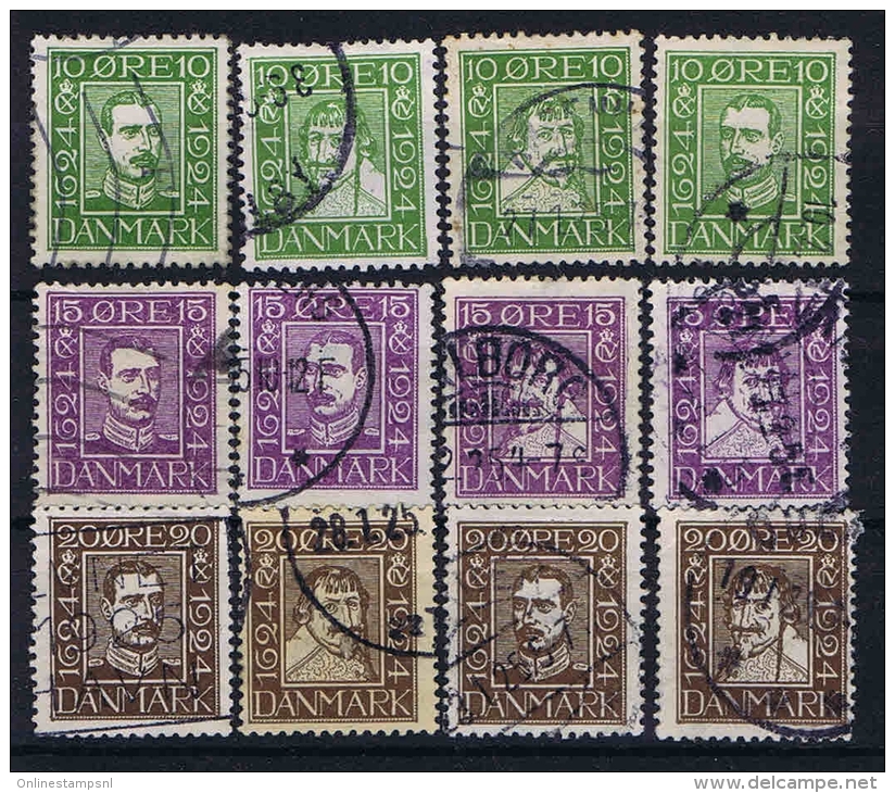 Denmark: 1924 Mi. 131-142 Used - Used Stamps