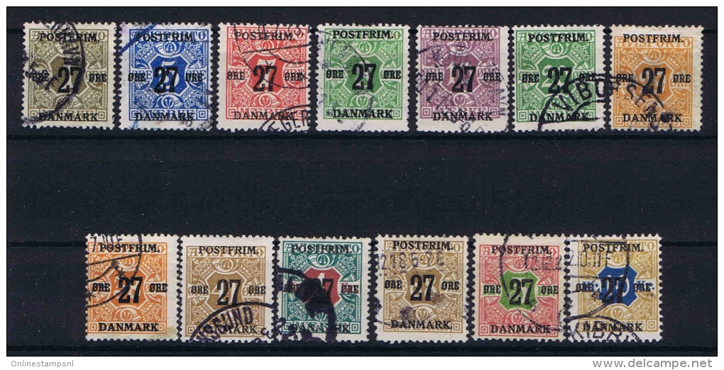 Denmark: 1918  Mi Nr 84 - 96 Used - Oblitérés