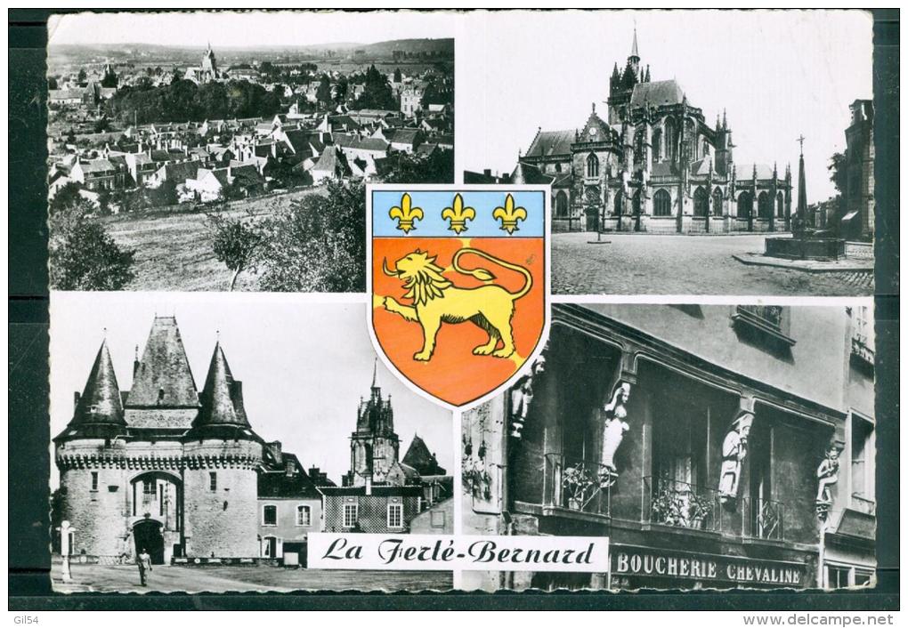 CPSM GF -  104 -   La Ferté Bernard   - Vue Générale - église Notre DAME DES MARAIS - PORTE DE VILLE   LFS24 - La Ferte Bernard