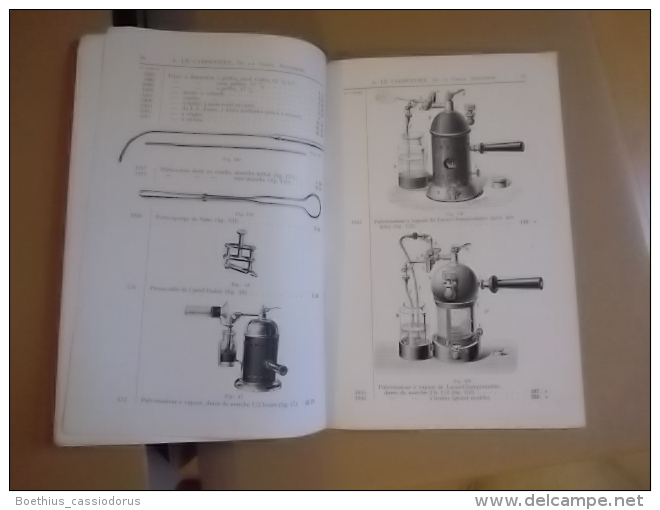 INSTRUMENTS DE CHIRURGIE  J. DELACROIX  Ancienne Maison LE CARPENTIER   1925 - 1901-1940