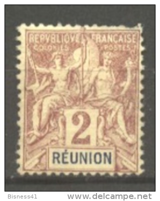 Réunion  N° 33 Neuf  X Luxe Cote Y&T  2,40  €uro  Au Quart De Cote - Neufs