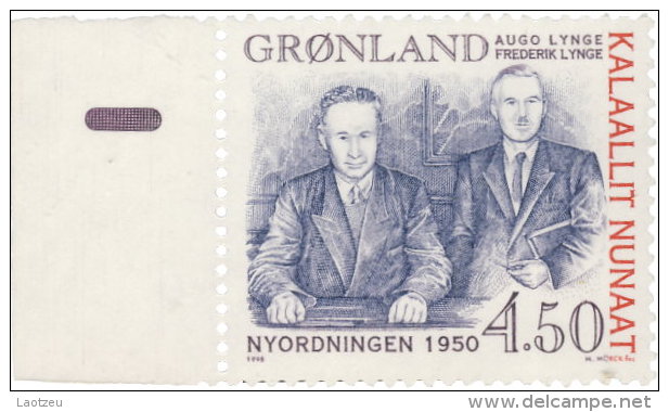 Groenland 1998. ~ YT 294** - Relations Groenland/Danemark - Nuevos