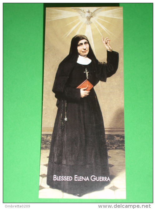 Blessed ELENA GUERRA "Oblate Spirito Santo" Piazza S.Agostino LUCCA - Santino/segnalibro In INGLESE - Images Religieuses