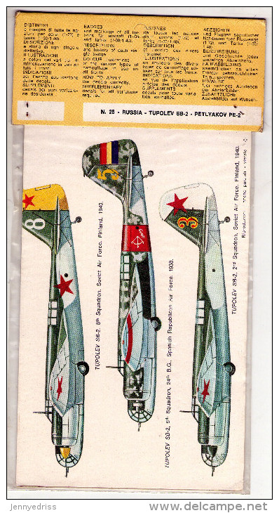 INSEGNE  PER  AEREI  E  CARRI  ARMATI ,  Tupolev Sb 2  ,  Badges And Markings - Aerei E Elicotteri