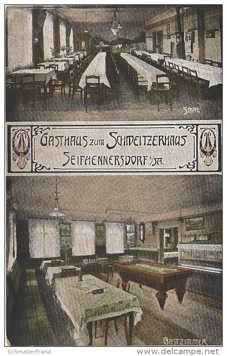 AK Seifhennersdorf Gasthaus Zum Schweizerhaus Bei Neugersdorf Ebersbach Warnsdorf Rumburg Zittau Löbau Grossschönau - Seifhennersdorf