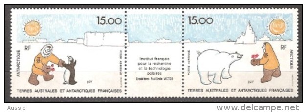 TAAF Terres Australes 1992 Yvertn° PA LP  119-20 *** MNH Triptique Cote 16 Euro - Poste Aérienne