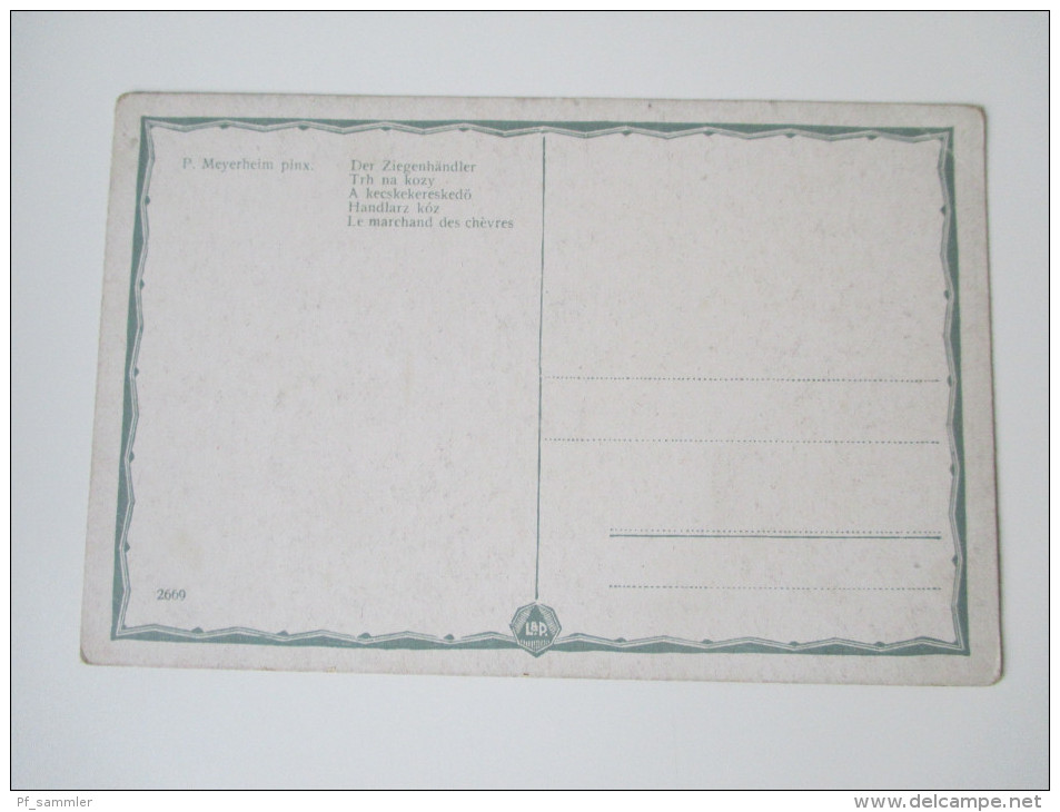 AK / Künstlerkarte P. Meyerheim Pinx. Der Ziegenhändler - Sonstige & Ohne Zuordnung