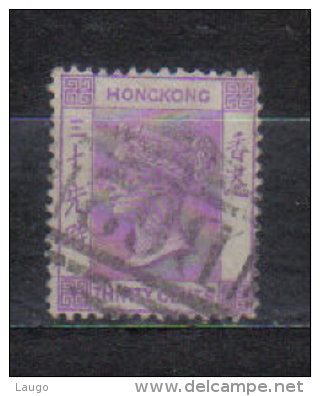 Hong Kong Mi 17 Queen Vicoria , Wmk CC 1866  FU - Gebruikt