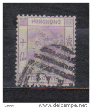 Hong Kong Mi 35 Queen Victoria , Wmk CC 1880  FU - Used Stamps