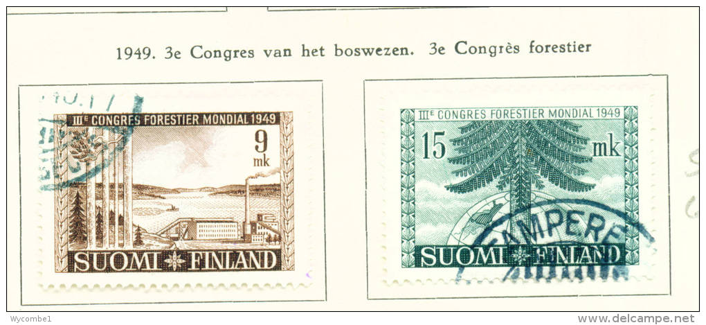 FINLAND  -  1949  Forestry Congress  Used As Scan - Usati