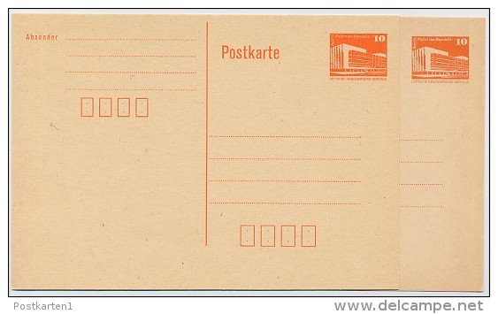 DDR P86 I Postkarten Gelborange + Orange ** 1986 Kat. 10,00 € - Cartes Postales - Neuves