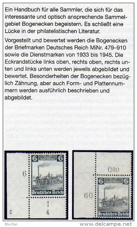 Deutschland Michel 2014 Neu 80€ Handbuch Bogenecken Deutsches Reich Stamp To 1945 Corner New Special Catalog Old Germany - Germania