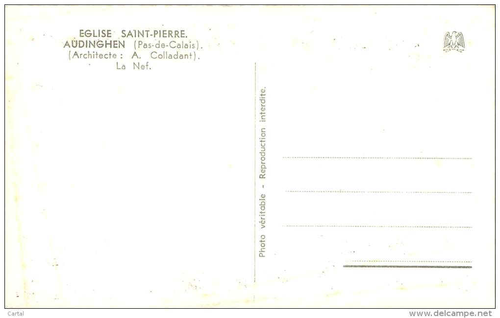 62 - Eglise Saint-Pierre AUDINGHEN - Autres & Non Classés