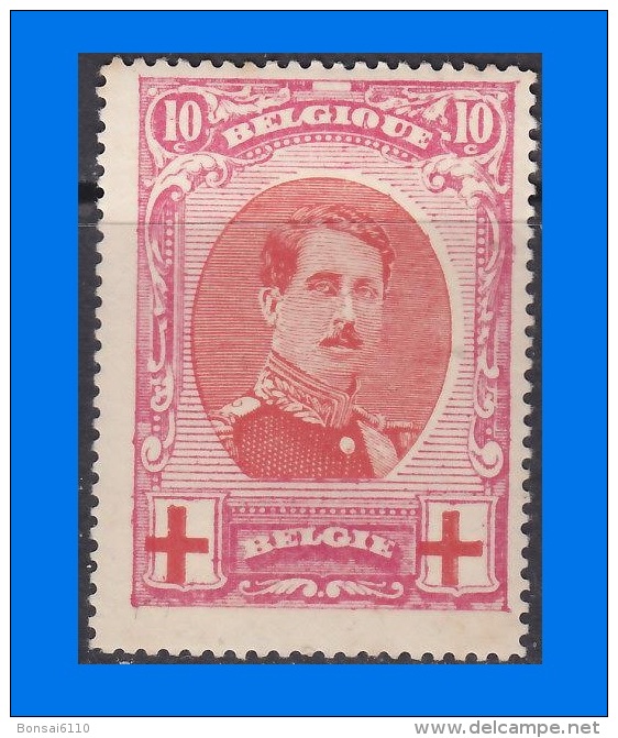 BE 1915-0002, Red Cross Fund, 10c (+10c) MH - 1914-1915 Red Cross