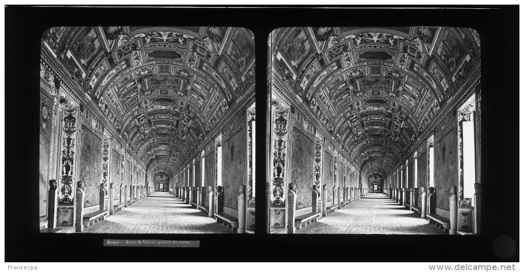 E34 - ITALIE - ROME - LE VATICAN - MUSEE - GALERIE DES CARTES - Plaques De Verre