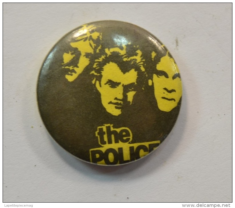 Badge Collector Original Années 1970 - 1980 THE POLICE  Stewart Copeland / Sting / Henry Padovani - Varia